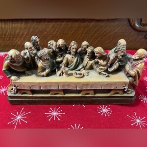 8” Anri Last Supper Woodcarving